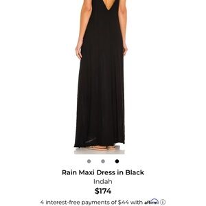 Indah Elegant Black Maxi Dress